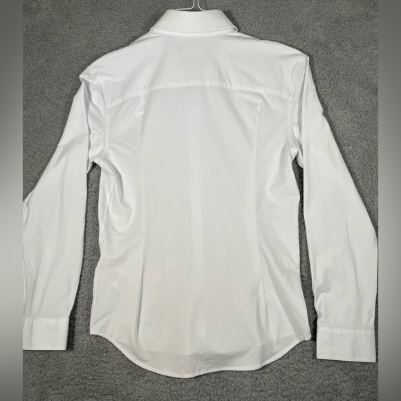 Buttercloth Shirt Mens White Medium Slim Fit Icy Cotton Button Up Stretch - Picture 12 of 14